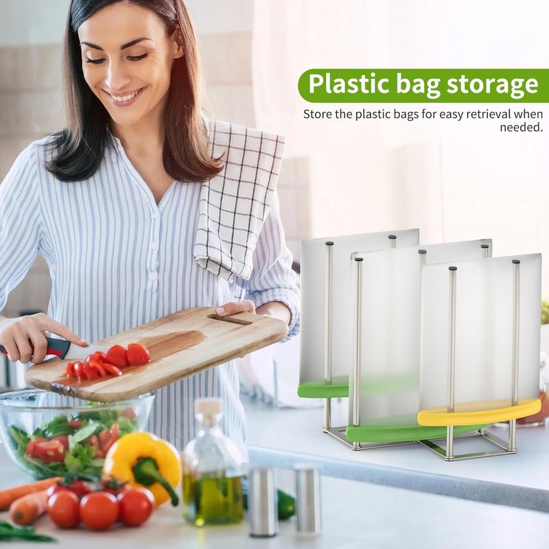 KORRTFID Foldable Bottle Drying Rack, Baby Bottle Drying Rack, Collapsible Cup Draining Holder, Retractable Reusable Storage Bag Dryer with Non-Slip Bottom - Stainless Steels (Silver) - Image 5